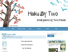 Tablet Screenshot of haikubytwo.com